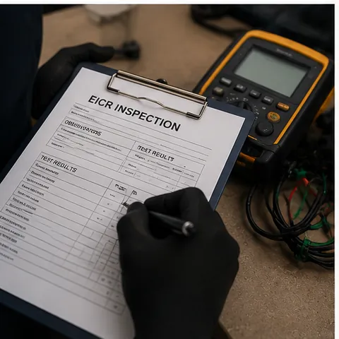 EICR inspection paperwork